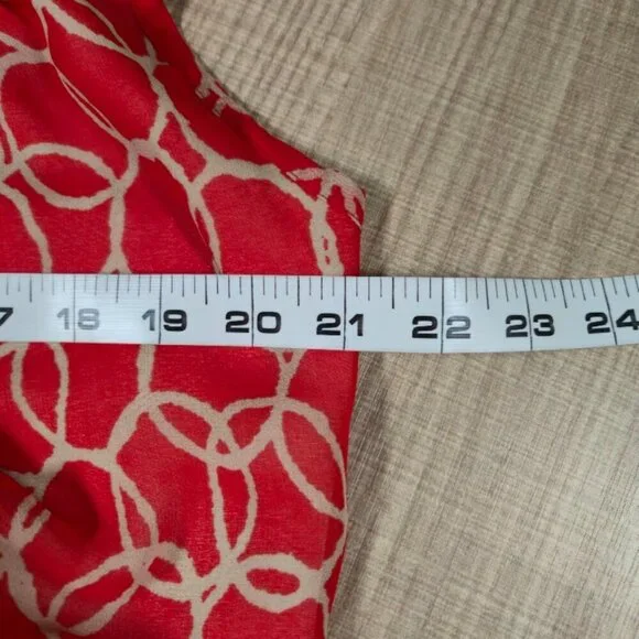 Banana Republic Maxi Dress Women Size 14 Orange Spaghetti Straps Preppy Resort - Picture 4 of 6